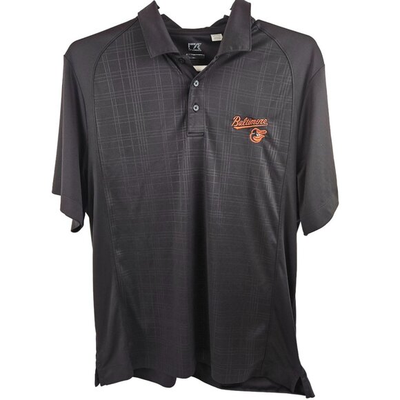 Cutter Buck Polo Shirt Mens Size XBaltimore Orioles Polo Shirt XL Black Polyeste - Picture 1 of 11